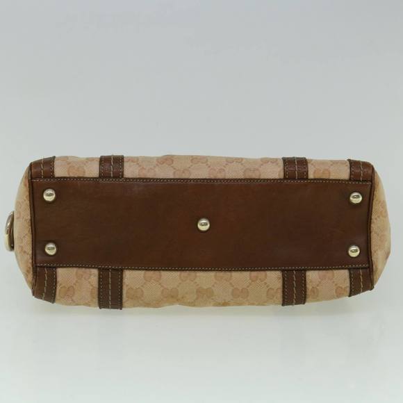 GUCCI GG Crystal Canvas Hand Bag Coated Canvas Brown 181487 Auth 60263 - Picture 5 of 16